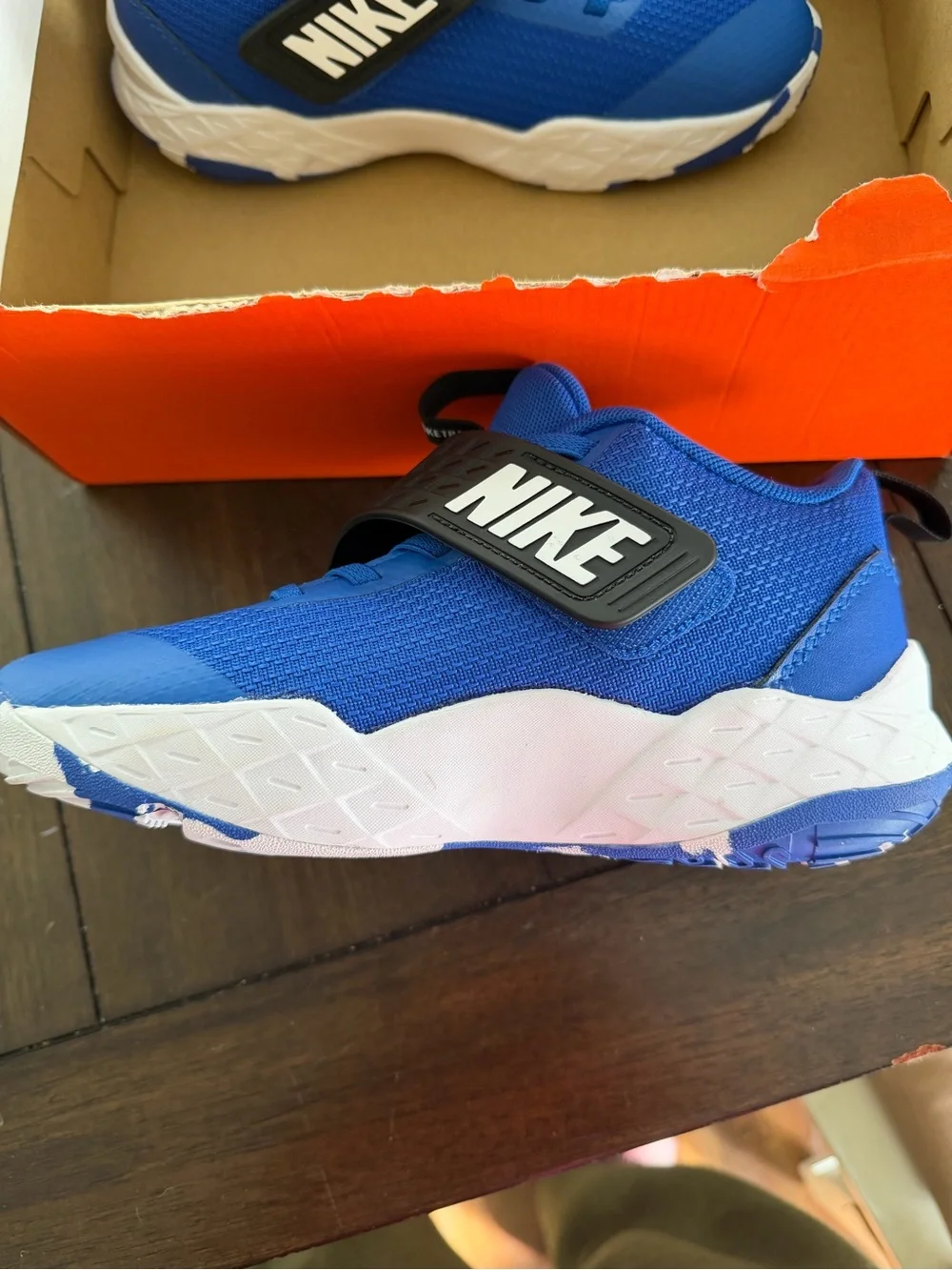 Nike Kids Royal Blue Hook-and-Loop Sneakers